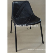 Industrial leather chair
